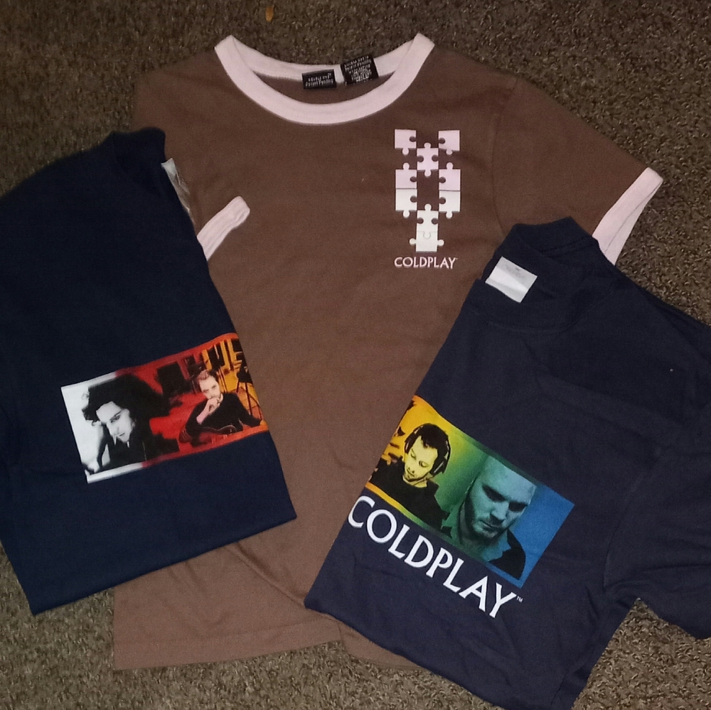 Coldplay Tshirts  men/womens